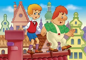 Пазл Малыш и Карлсон: Опасная прогулка Step puzzle 24 макси 70007