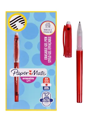 Ручка гелевая Paper Mate, Erasable, пиши-стирай красная 244972