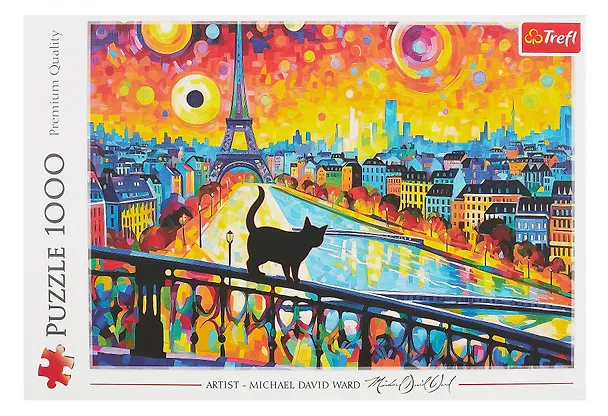 Пазл Кот в Париже (Cat in Paris), 1000 деталей.  68,3х48 см. 3048873 — 3