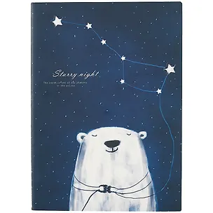 Тетрадь в линейку Starry night, B5, 40 листов, в ассортименте 254344