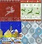 Наб. салф. для декупажа Новогодняя ярмарка/Орнамент голубой (3060/008985) (2шт) — 2297369 — 2