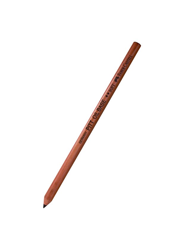 Масляный карандаш Faber-Castell "Pitt Oil Base", черный, мягкий 255924 — 1