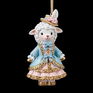 Новогоднее подвесное украшение ErichKrause Decor Маркиза Овечка (9см) (66238)