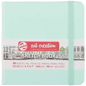 Скетчбук 12*12 80л "Art Creation" мятный, нелинованн. 140г/м2, слоновая кость, тв.обл., Royal Talens — 262996 — 1