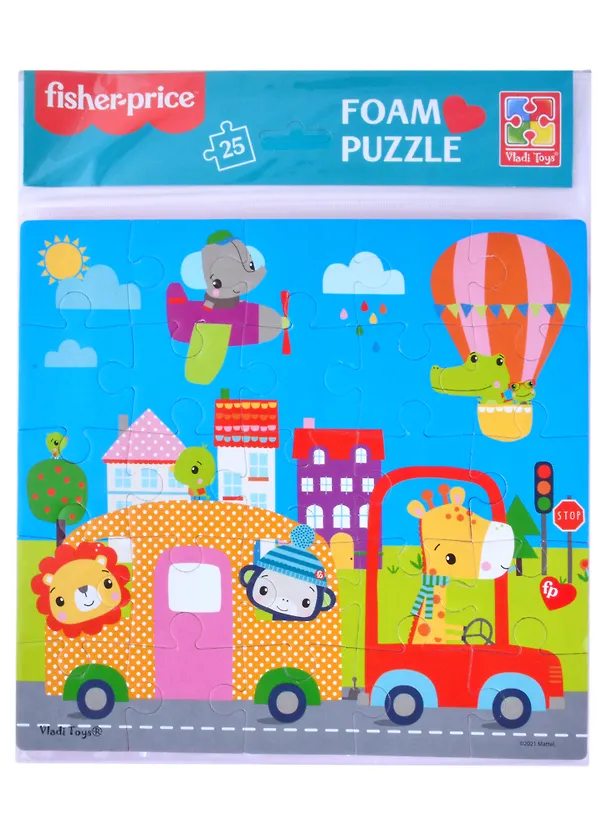 Мягкие пазлы Fisher-Price "Город" 25 элементов 2879630 — 1