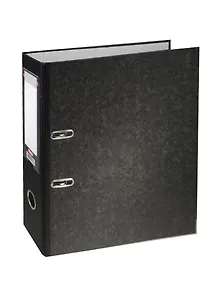 Папка архивная "Черный мрамор", А4, 70 мм, Hatber