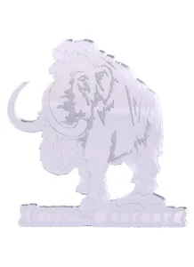 ГС Магнит Ханты-Мансийск Мамонт зеркальный серебро (акрил) (7,5см)