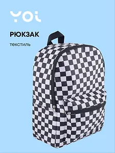 Рюкзак Yoi, "Клетка черно-белая"