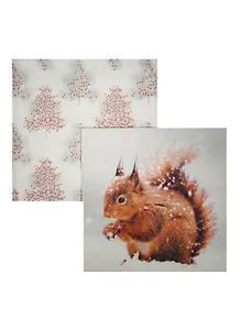 Набор салфеток для декупажа Белочка зимой (3364 Ж/3372 НГ) (6/9000024860322)