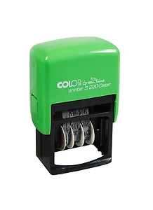 Штамп датер 4мм "Printer GreenLine" буквенное отображение месяца, к/к, COLOP