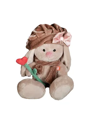 Мягкая игрушка Зайка Ми с цветочком (18 см) (SidS-020) 2376392