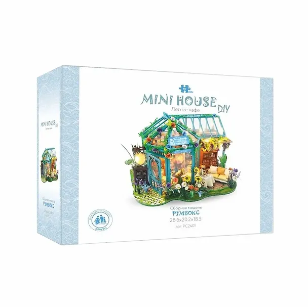 Румбокс MiniHouse DIY "Летнее кафе". Сборная модель (28.6х20.2х18.5) 3059146 — 1
