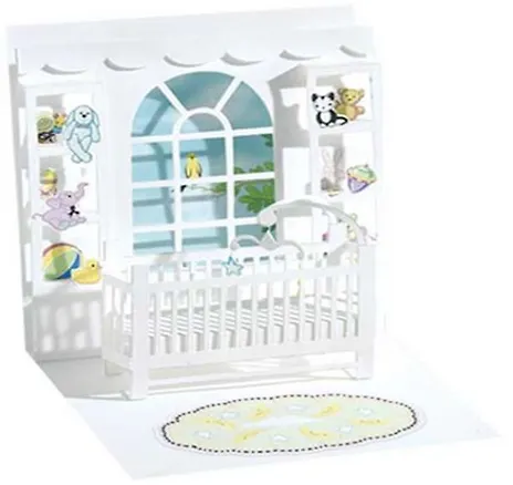 3D открытка Колыбель (Baby Crib) (квадрат) (594) 2384683 — 1