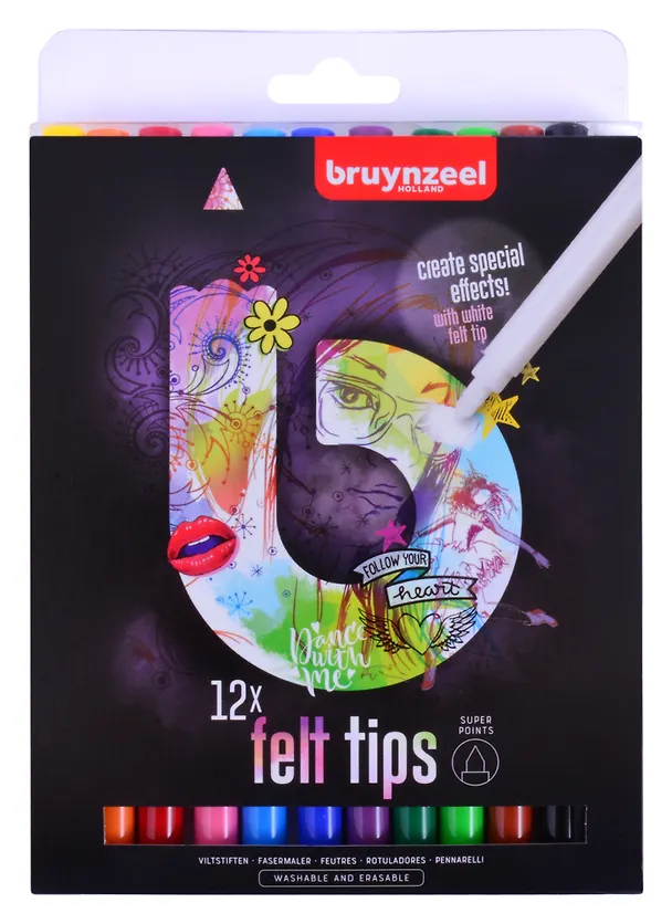 Фломастеры Bruynzeel, 12 цветов 258753 — 1