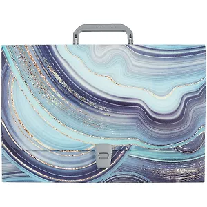 Портфель А4+ "Marble Kyanite" пластик, инд.уп., Erich Krause
