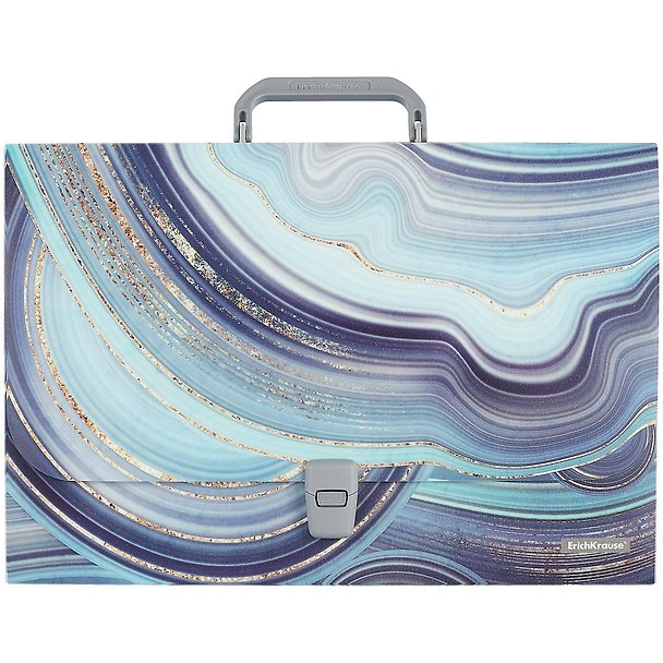 Папка -портфель пластиковый «Marble Kyanite» А4+, в индивидуальной упаковке, Erich Krause 259709 — 1