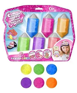 Набор для творчества, Масса для моделирования, 1TOY/Вантой, Crystalike" 6 баночек (мал), блистер"