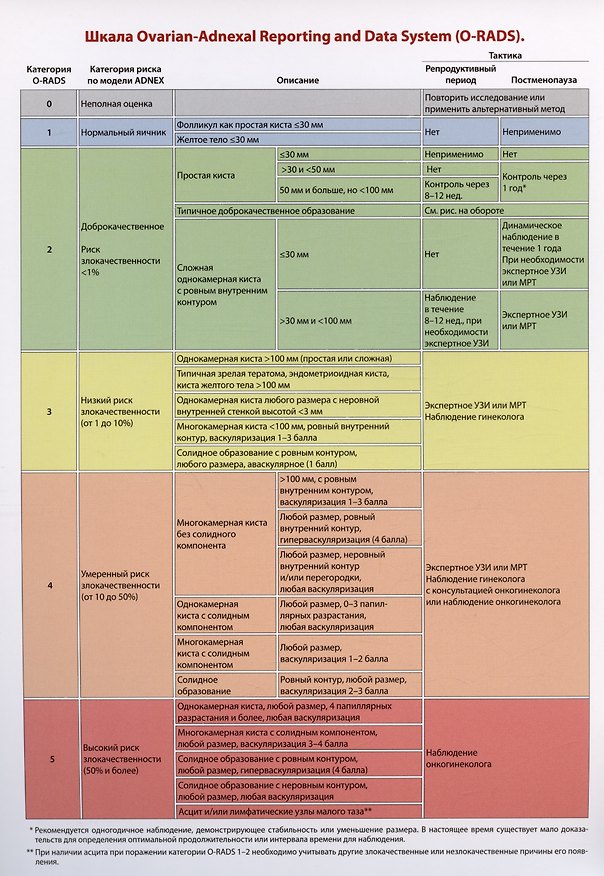 Книга Шкала Ovarian-Adnexal Reporting and Data System (O-RADS)./Тактика ведения пациенток O-RADS 2 при типичных доброкачественных поражениях (Ирина Озерская) — 1