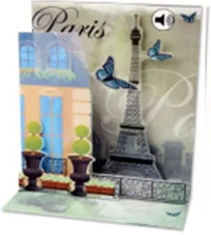 3D открытка Париж (Romantic Paris) (музыка) (SS034) 2384700