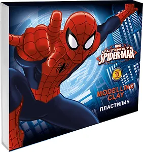 Пластилин 10цв 200гр "Spider-man" к/к, Disney