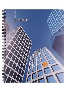 Тетрадь в клетку Unnika, "Мегаполис (графика)", 96 листов, в ассортименте