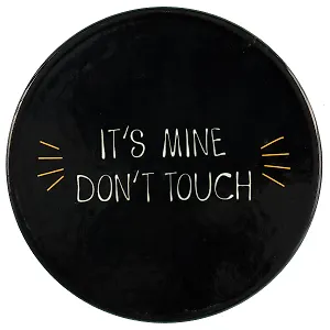 Подставка под кружку Its mine черная (керамика) (11 см) (ПВХ бокс)