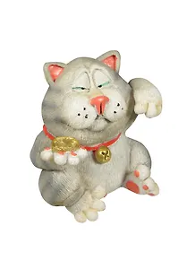 Фигурка Кот с монетой (8см) (537-210)