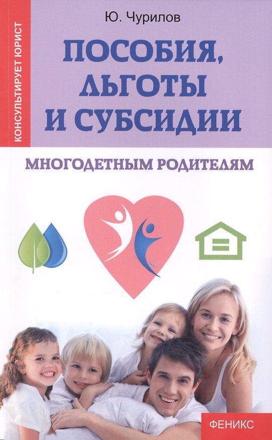 Книга Пособия, льготы и субсидии многодетным родителям (Юрий Чурилов) — 1