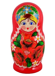 Матрешка 7 в 1 (Цветы, Эскиз 11, Цветочный узор) (М07220311)