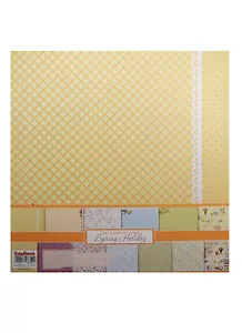 Набор бумаги для скрапбукинга 30,5х30,5 см 190 гр/м, Весенний праздник, 7 листов (6+1)