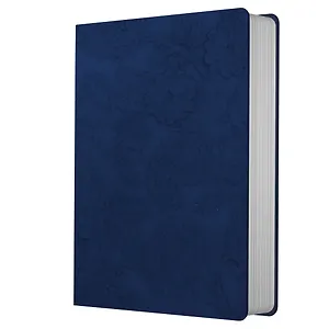 Записная книжка А6+ 80л кл. "Jade. Черничный" 7БЦ, иск.кожа с текстурой, офсет 80г/м2, ляссе, инд.уп.