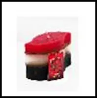 Декоративная аромат. парафиновая свеча (26812) (4,8х10х7,5) (клубника)