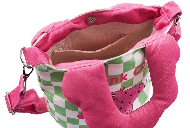 Сумка с волнистой ручкой Pink Cat (текстиль) (20х16) (12-Lanxi-A12) 3127827 — 7