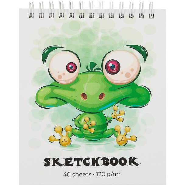 Скетчбук «Лягушка», А6, 40 листов, 120 г/м2, Academy Style 2895594 — 1