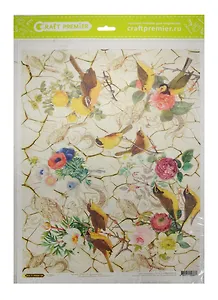 Рисовая бумага для декупажа Craft Premier Искусство (CPD0523) (А3) (25г/м) (упаковка)