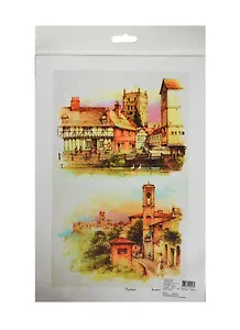 Рисовая карта для декупажа Пейзаж №3 (АМ400063) (21х29см) (упаковка)