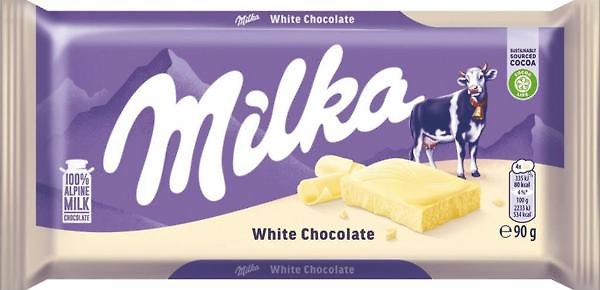Шоколадная плитка плитка Milka White (Милка Вайт), 90г 3118696 — 1