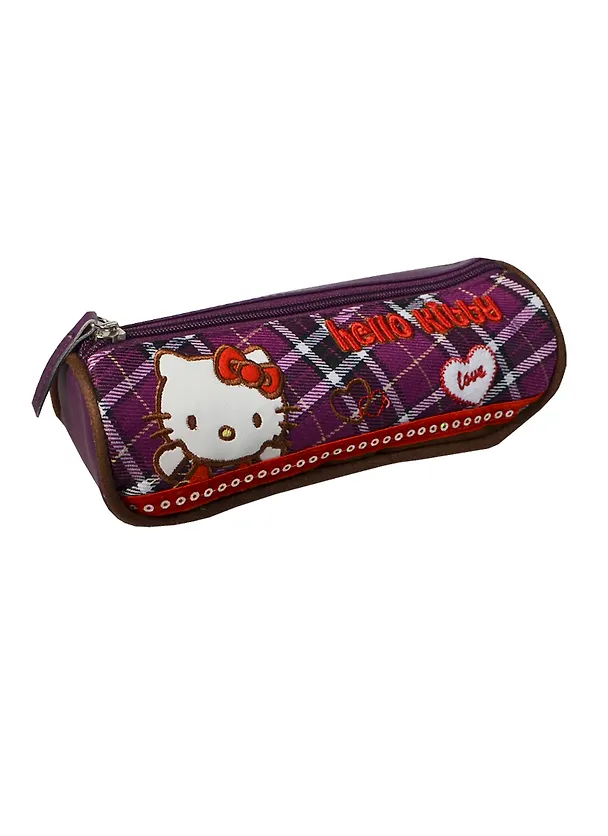Пенал школьный 1отд. "Hello Kitty" 7*23*6см, треугольный, на молнии, Премьера 231961 — 1