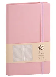 Книга для записей А5 96л лин. "Joy Book. Сахарная вата" иск.кожа, тонир.блок, скругл.углы, ляссе, резинка, карман на задн.форзаце