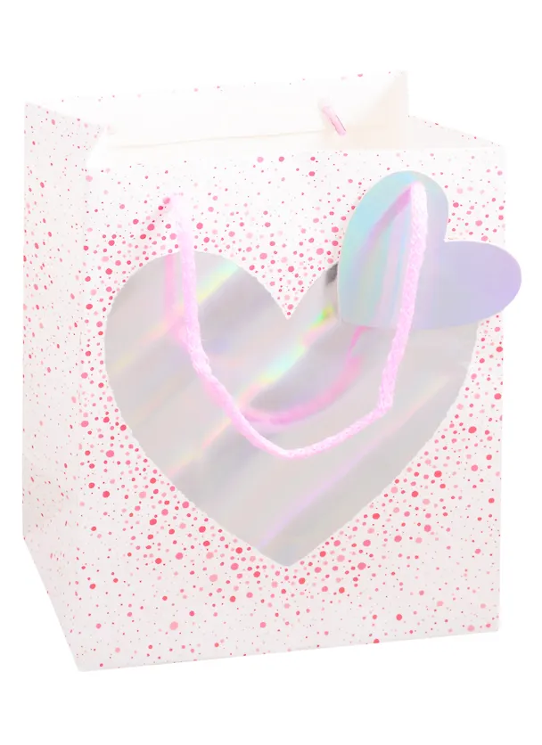 Пакет А5 23*18*10 Magic Hearts жен., бум.мат.ламинат, голография, ассорти 256848 — 3