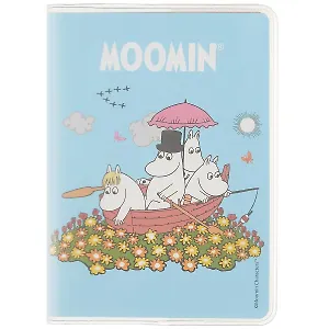Записная книжка А7 80л кл. MOOMIN "Речная прогулка" в ПВХ-обложке, тонир.внутр.блок