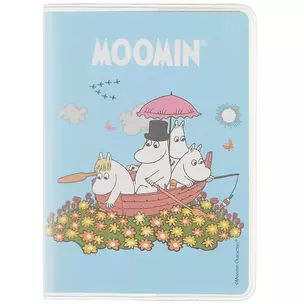 Записная книжка А7 80л кл. MOOMIN "Речная прогулка" в ПВХ-обложке, тонир.внутр.блок — 262984 — 1