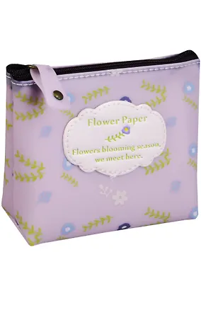 Кошелек на молнии Flower paper 13*10см (силикон) (ПВХ бокс) 12-22120-KBQL-1190 2591264