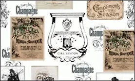 ЧИП АРТ Декупажная карта "Брызги шампанского"