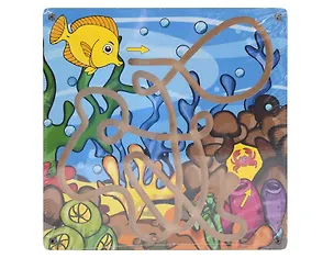 Игрушка развивающая, Лабиринт с шариком Рыбка и краб 323893