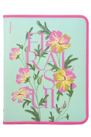 Папка для тетрадей A4+ "Floral Soul" молния с трех сторон, пластик, Erich Krause 3156770