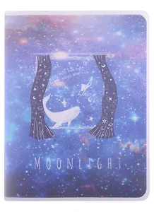 Записная книжка А6 80л лин. "Moonlignt" в ПВХ-обложке, тонир.внутр.блок, ассорти