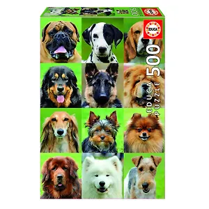 Пазл Educa 500 деталей Коллаж собаки