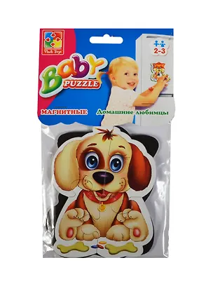 Мягкие магнитные Беби пазлы Домашние любимцы (VT3208-02) (2-3л.) 2419549
