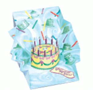 3D открытка Торт (Cake) (мини) (TR138-1) 2384702